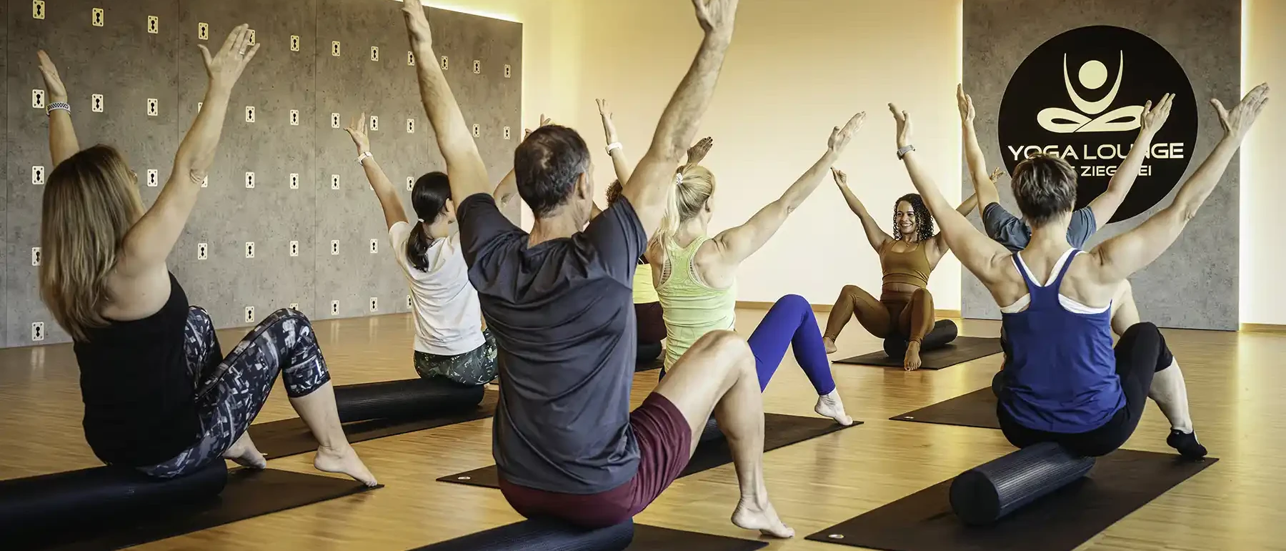 Pilates-Kurs mit Faszienrollen in der Yoga Lounge ALTE ZIEGELEI bei Heilbronn