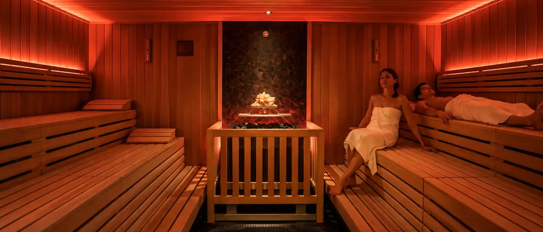 Regeneration nach dem Training in der Kristallsauna der ALTE ZIEGELEI in Lauffen